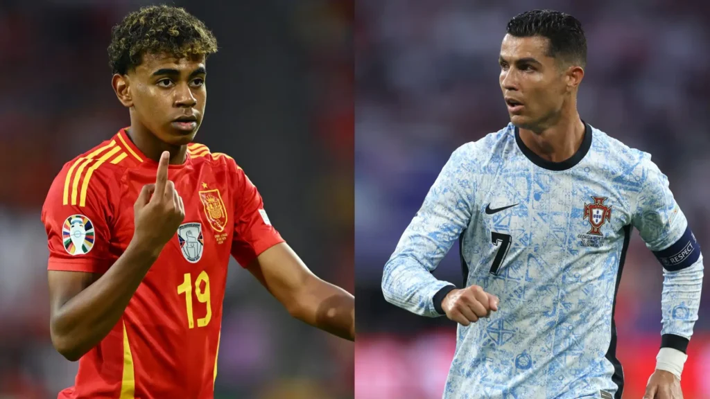 Cristiano Ronaldo Lamine Yamal Espagne Portugal
