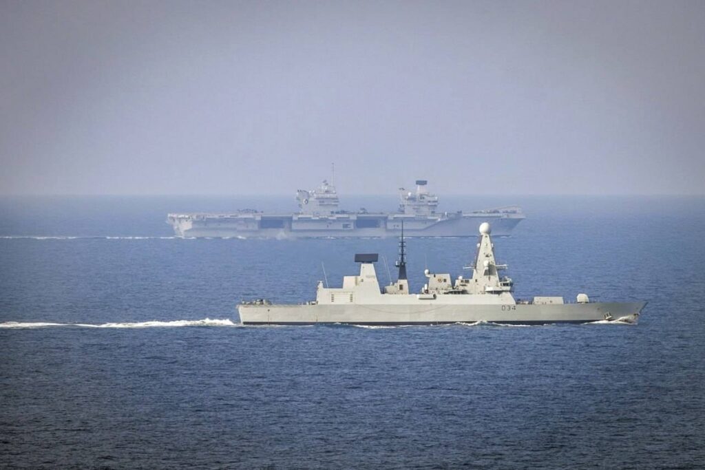 Pour la première fois depuis 2010, un navire militaire britannique franchit le...