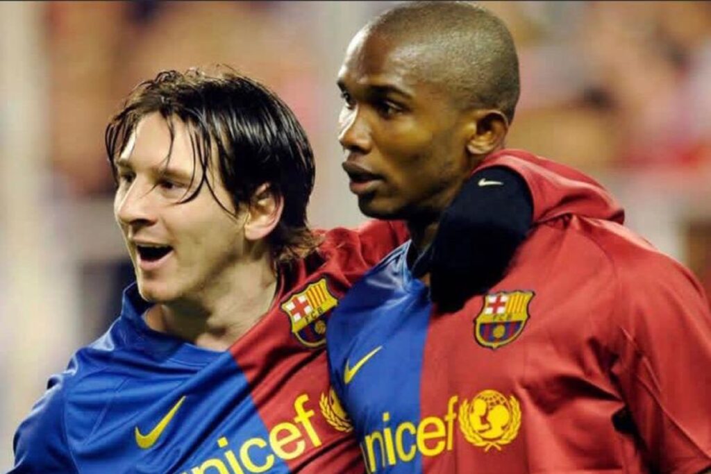 Samuel Eto’o 5e, Lionel Messi… voici le top 5 des meilleurs buteurs de l’histoire du Barça