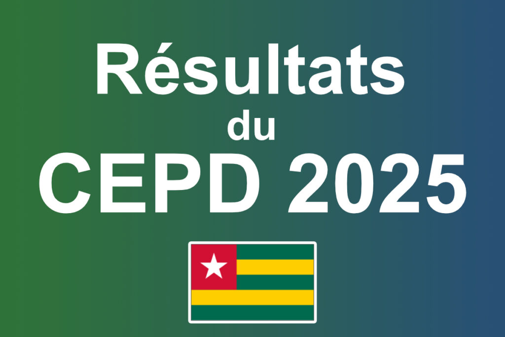 Togo résultats CEPD 2025