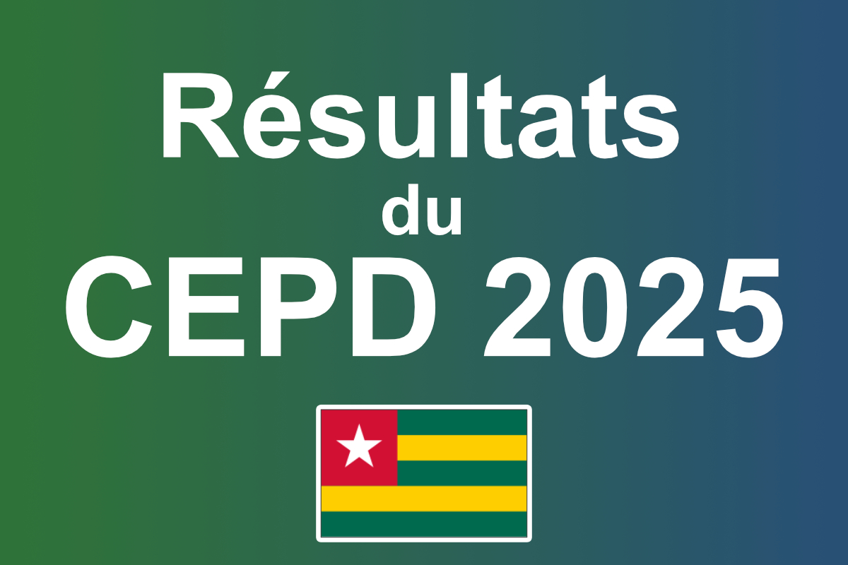 Togo résultats CEPD 2025