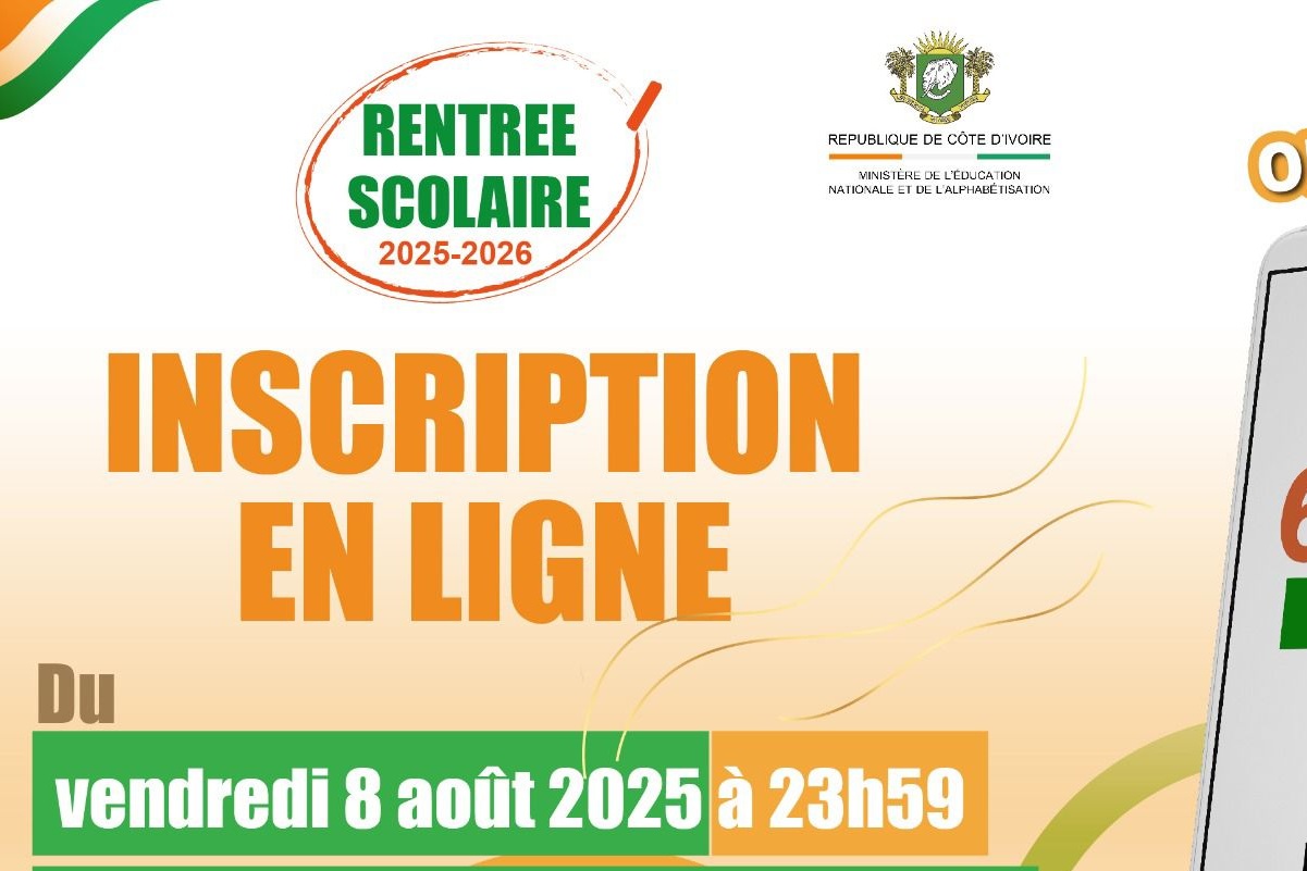 Côte d’Ivoire Rentrée scolaire 2025-2026 voici la procédure pour l’inscription en ligne