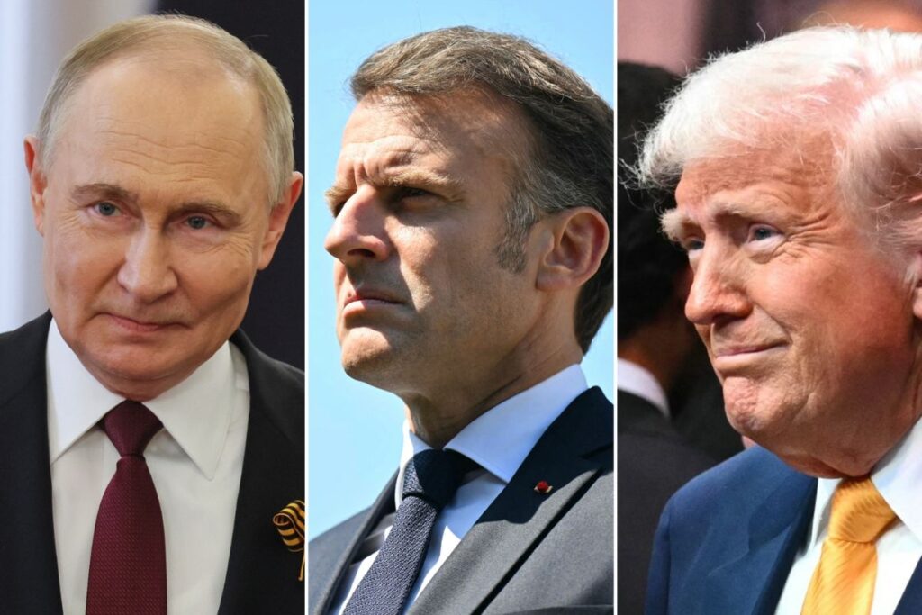 Trump Poutine Emmanuel Macron