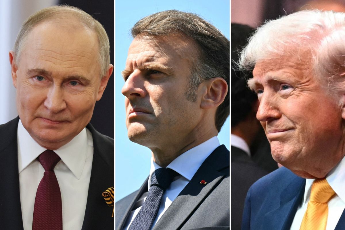 Trump Poutine Emmanuel Macron
