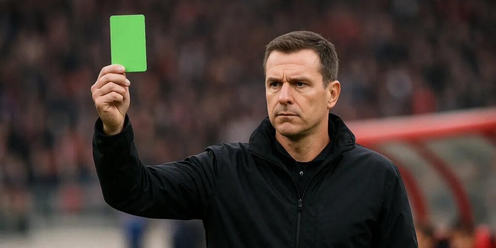 Carton vert dans le football : voici à quoi il sert