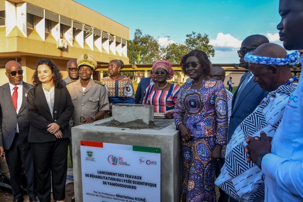 Côte d'Ivoire : Mariatou Koné lance les travaux de réhabilitation du lycée scientifique de Yamoussoukro