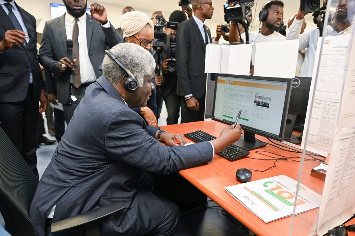 Côte d'Ivoire le gouvernement lance le centre d'appel Allo 101