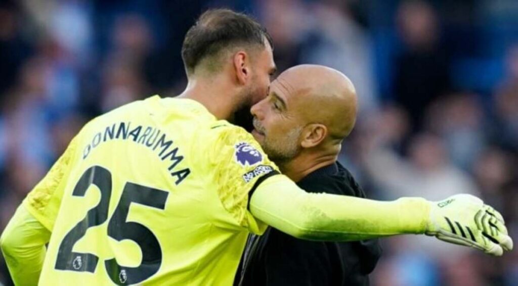 Man City : les impressions de Guardiola sur les premiers débuts de Donnarumma