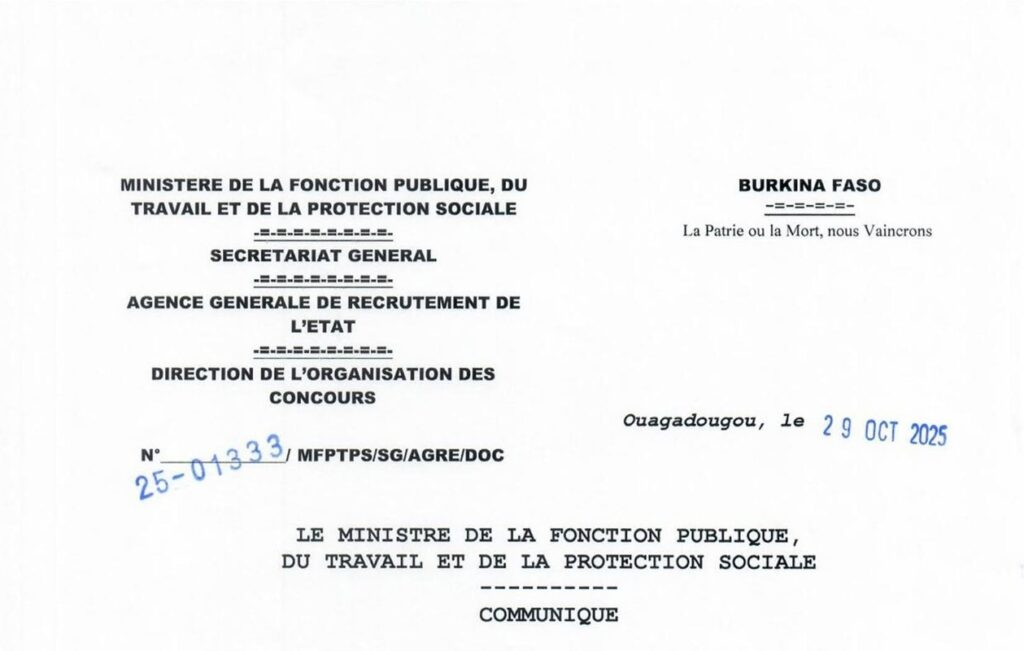 Burkina Faso un candidat recalé pour limite d'âge