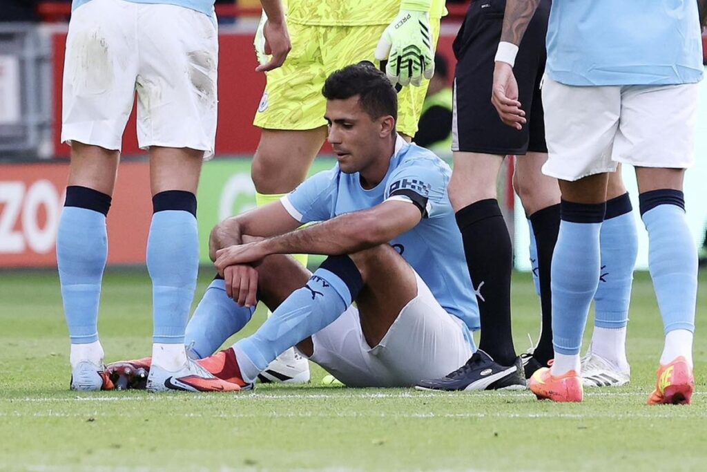 Manchester City Rodri de nouveau blessé
