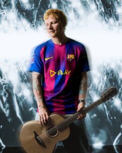 Le maillot spécial du Barça pour affronter le Real Madrid, Ed Sheeran en vedette