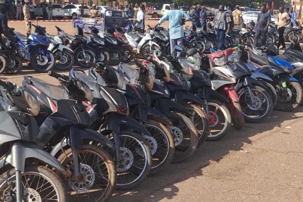 ‎Burkina Faso autorités restitution motos volées