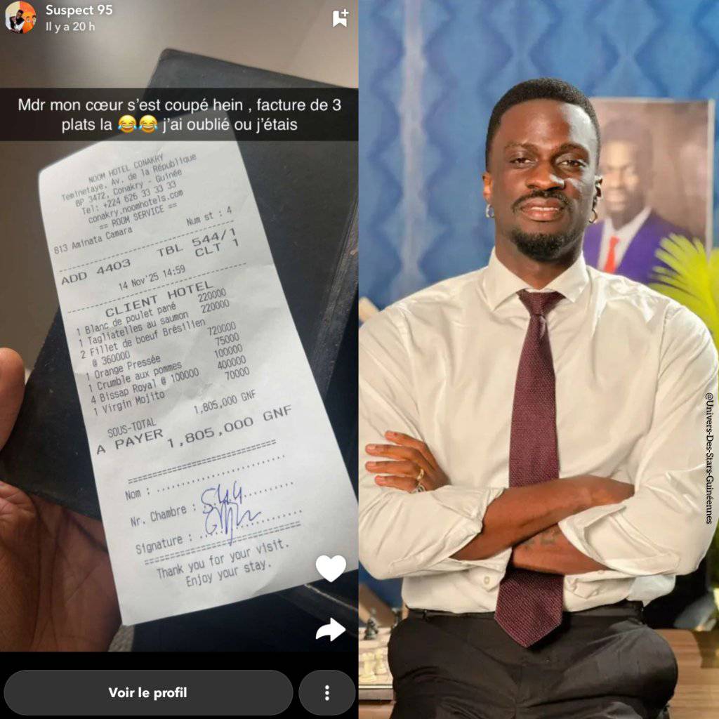 Suspect 95 : l’artiste surpris par une addition de près de 2 millions après trois plats dans ce restaurant