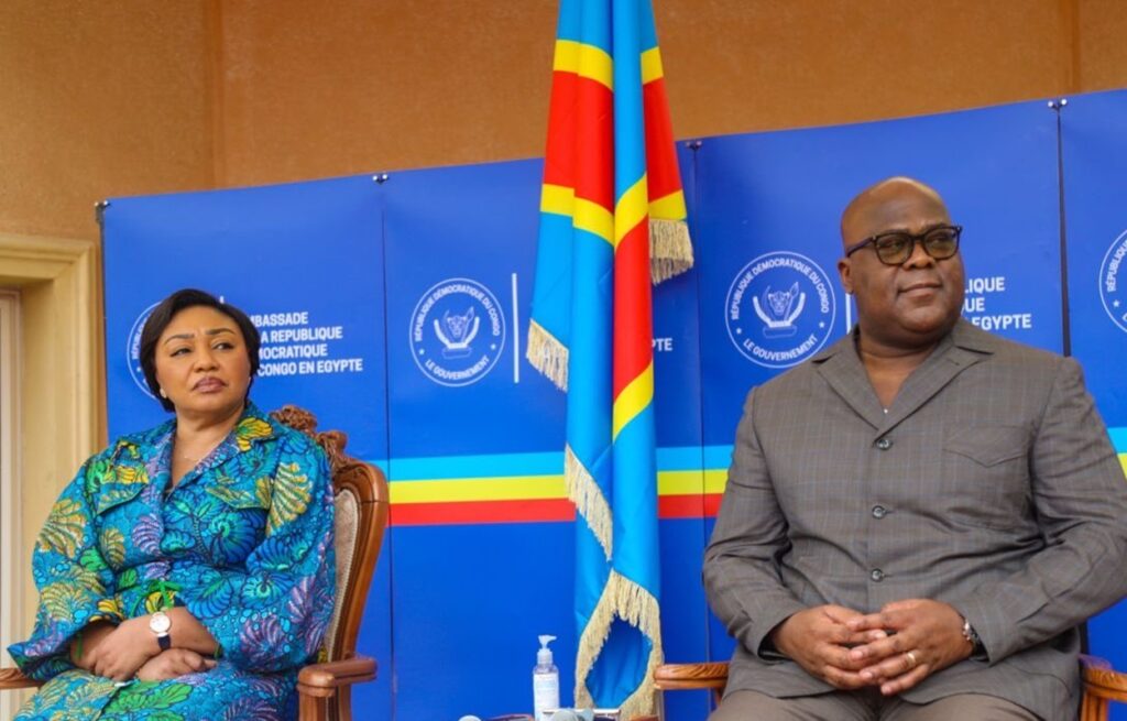 En Égypte, le Président Félix Tshisekedi rencontre la diaspora congolaise