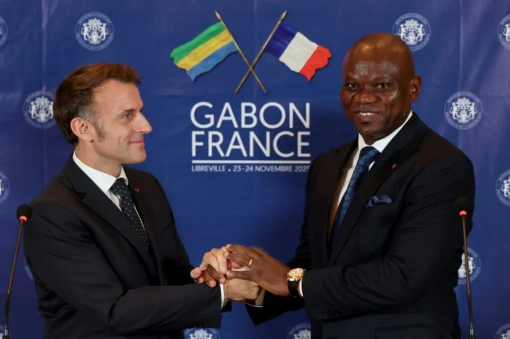 Brice Oligui Emmanuel Macron