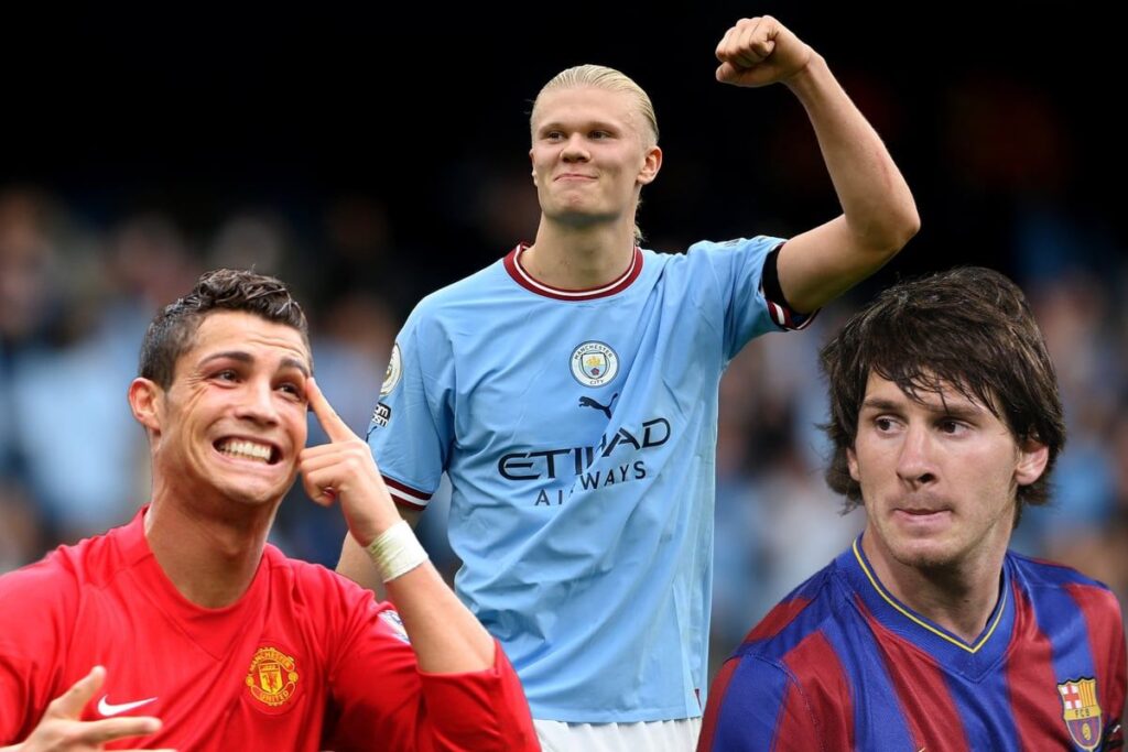 Ligue des champions Messi Ronaldo Erling Haaland
