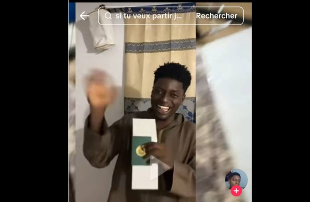 Un Togolais fait croire sur TikTok qu'il a obtenu son visa et tombe malade ; les sorciers l'ont eu (vidéo)
