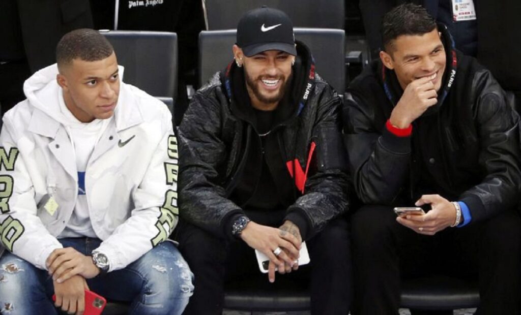 Neymar Mbappé Thiago Silva