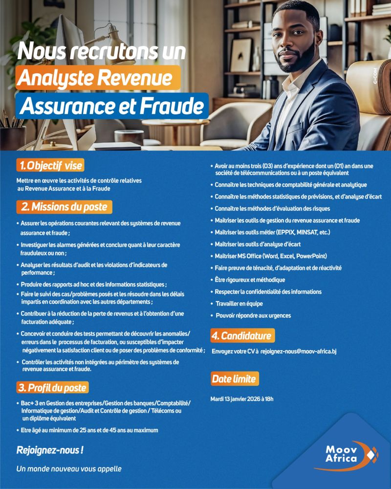 Analyste Revenue Assurance et Fraude