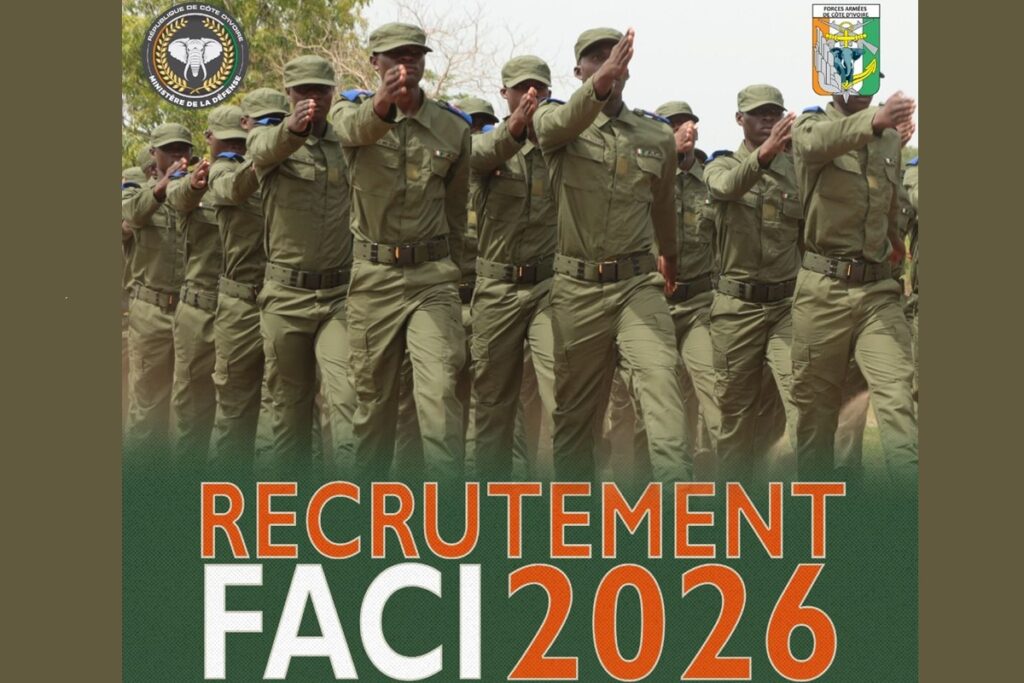 Côte d'Ivoire FACI recrutement des militaires 2026 ; voici les conditions
