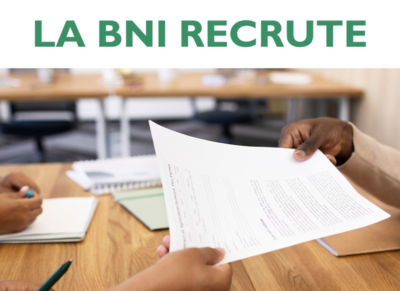 La BNI (Banque Nationale d’Investissement) recrute ce profil (20 janvier 2026)