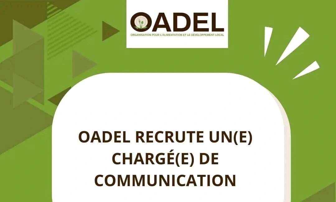 OADEL recrute un(e) Chargé(e) de communication