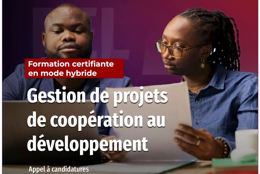 Formation certifiante GPCD de l’Université Senghor candidatez