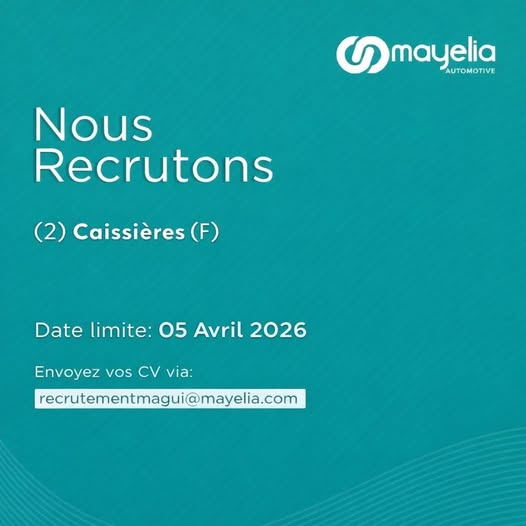 MAYELIA AUTOMOTIVE RECRUTE (30 mars 2026)