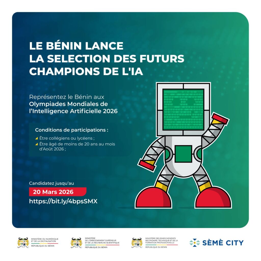 Bénin : recrutement des futurs Champions de l'IA ; postulez dès maintenant