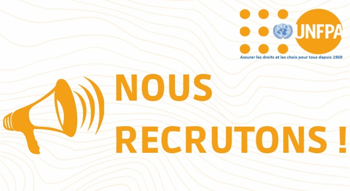ANNONCE DE RECRUTEMENT AU BUREAU DE L'UNFPA (21 mai 2026)
