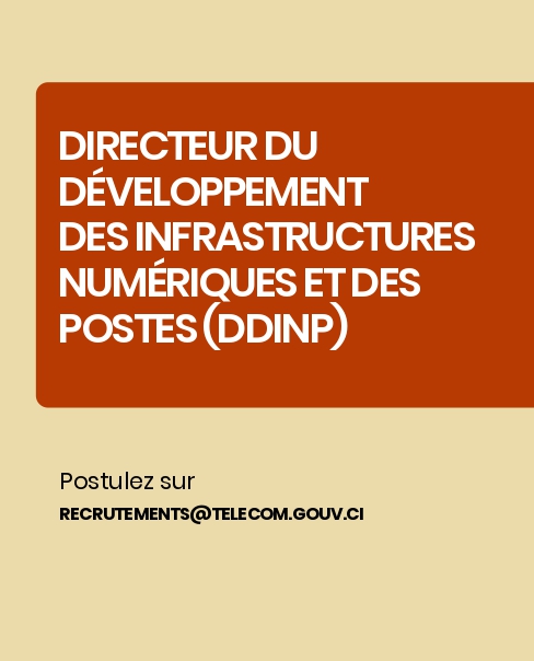 Côte d'Ivoire : le Ministère de la Transition Numérique et de l'Innovation Technologique recrute pour ces postes (26 mai 2026)