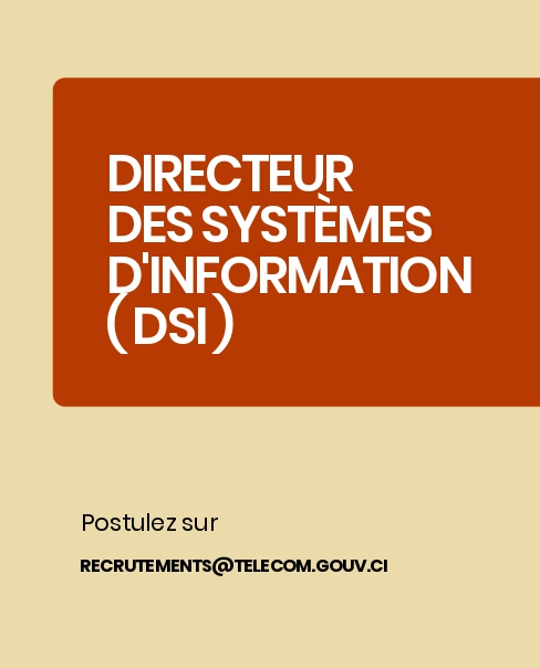 Côte d'Ivoire : le Ministère de la Transition Numérique et de l'Innovation Technologique recrute pour ces postes (26 mai 2026)