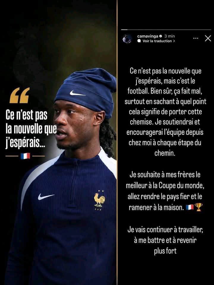 Eduardo Camavinga Mondial 2026