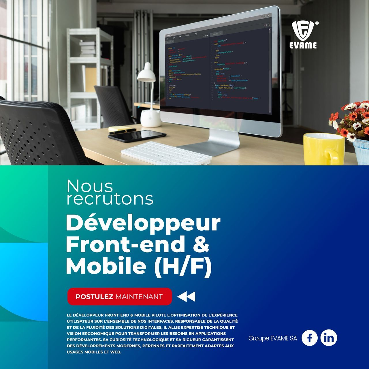 Evame, le géant derrière Haojue recrute pour ce poste (17 mai 2026)