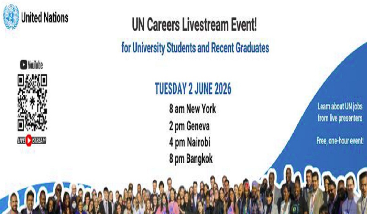 Faites carrière dans des ONG ; renforcez votre CV avec ce webinaire gratuit de l'ONU (13 Mai 2026)