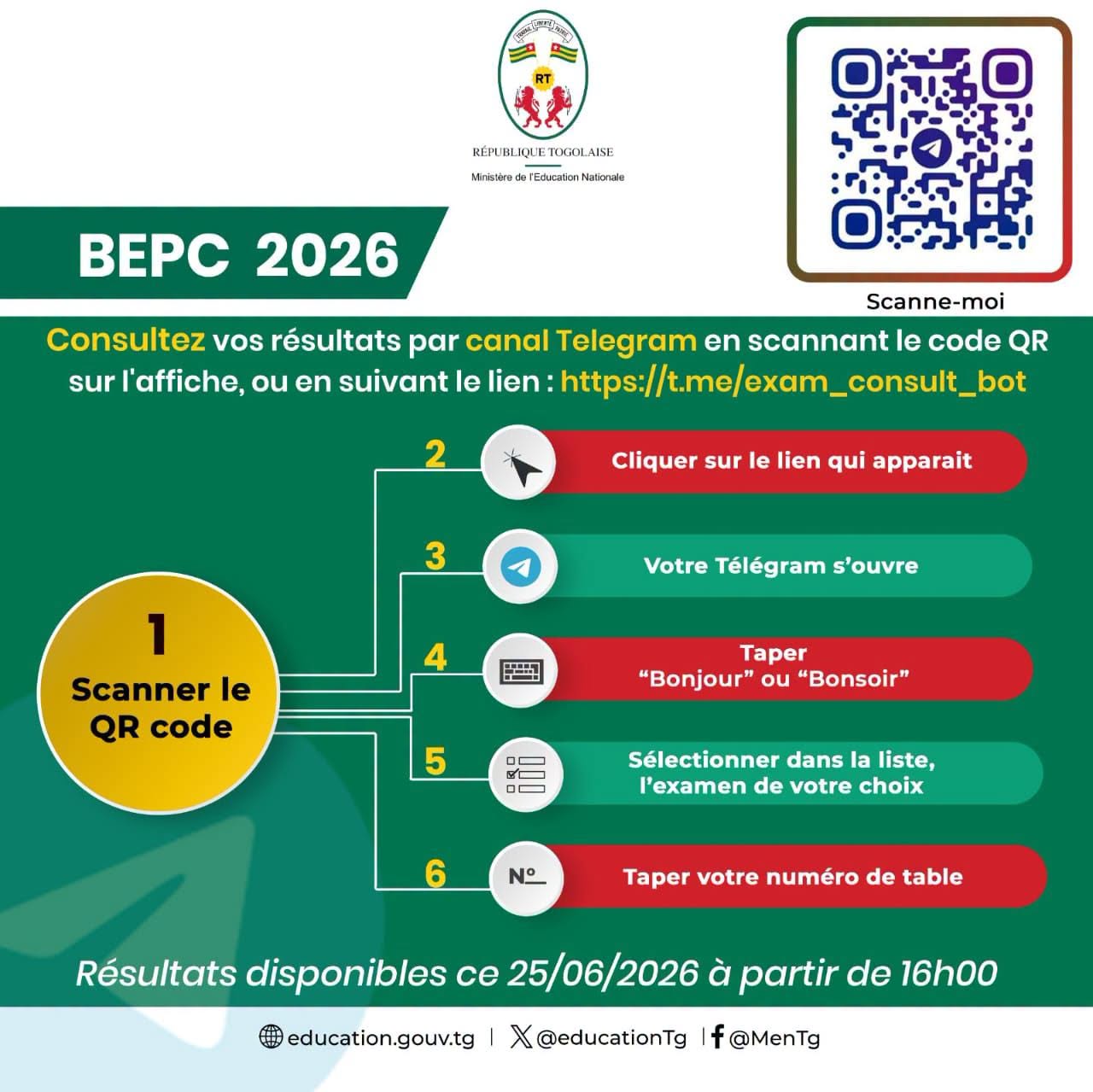 Togo / BEPC 2026 : les résultats enfin disponibles, consultez-les ici