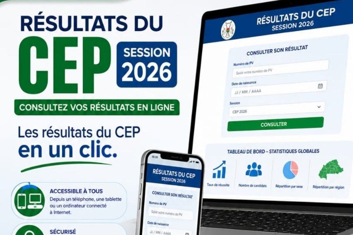 Burkina Faso les résultats du CEP 2026 désormais accessibles en ligne, consultez-les ici