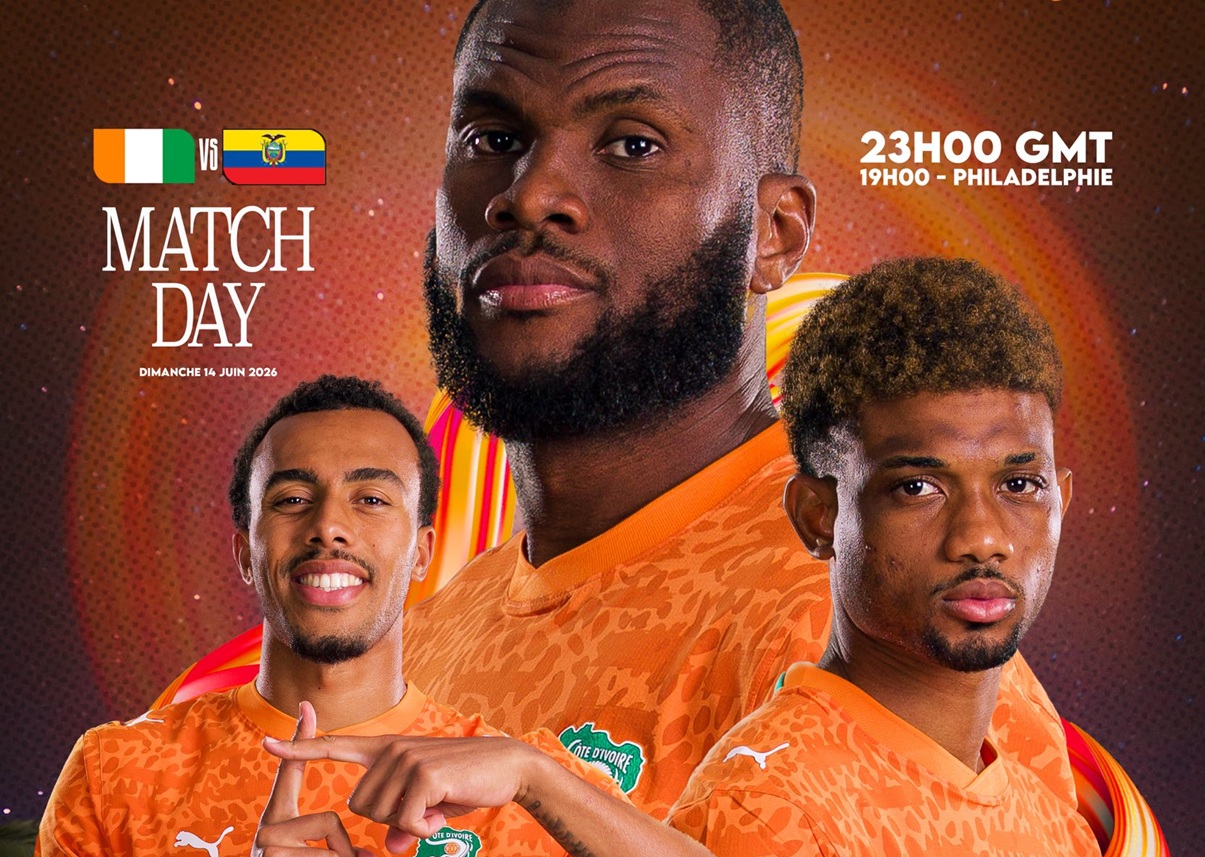 des joueurs de l'équipe de football de Côte d'Ivoire sur l'image