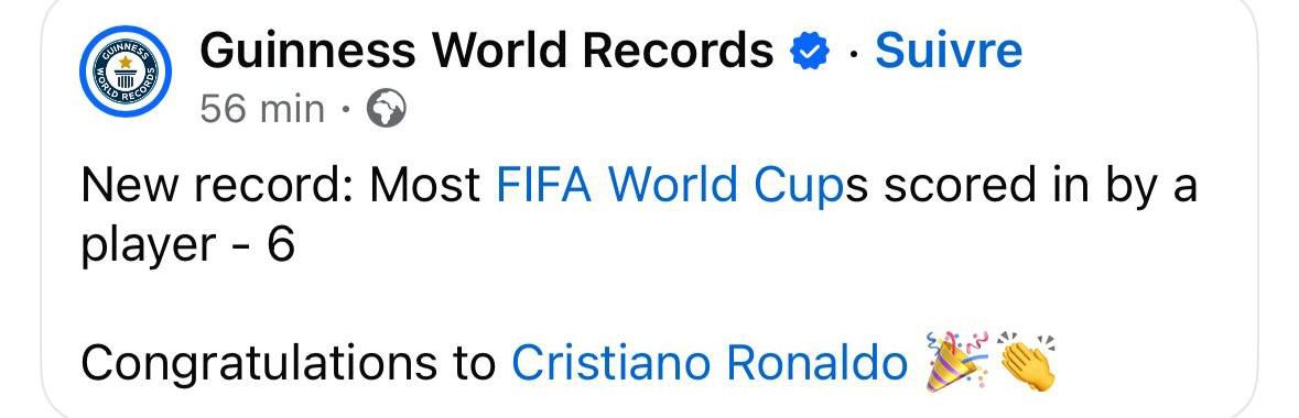 Cristiano Ronaldo Guinness World Records