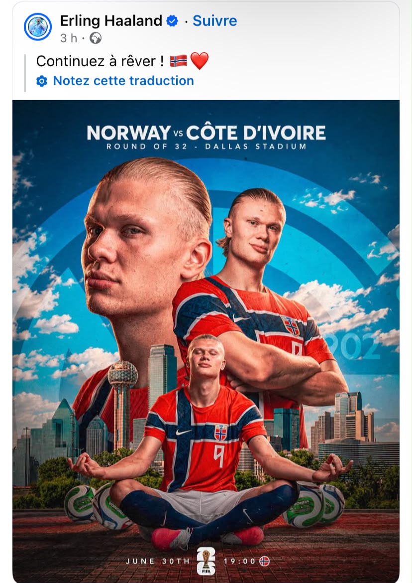 Côte d'Ivoire Norvège Coupe du monde 2026