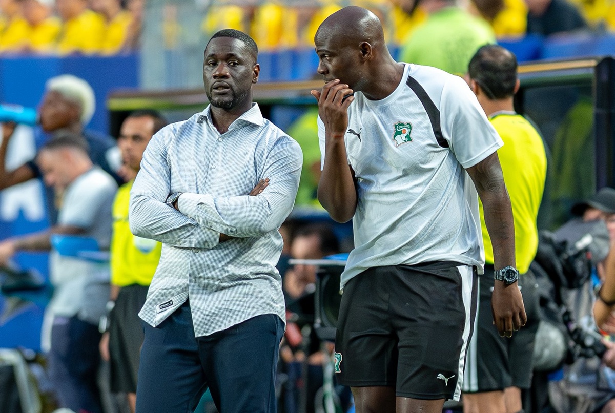 Emerse Faé, sélectionneur de Côte d'Ivoire lors du match contre l'Equateur au Mondial 2026