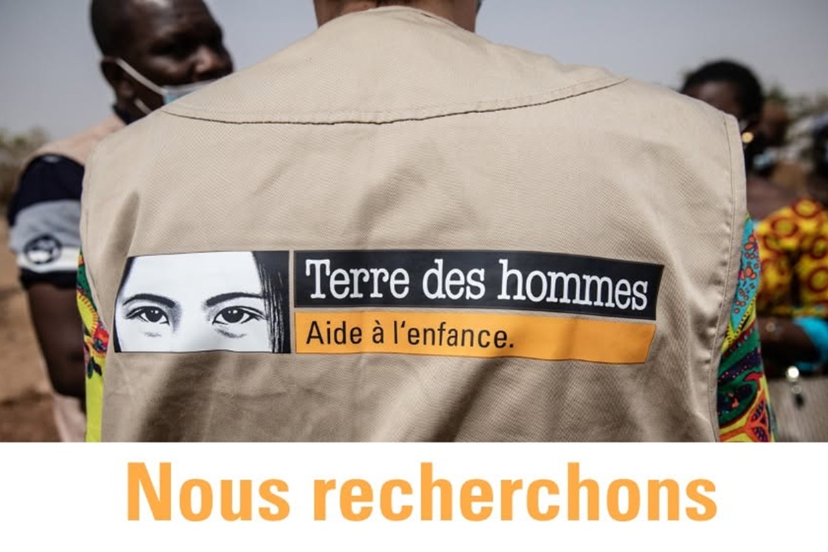 RECRUTEMENT À L'ONG TERRE DES HOMMES (08 juillet 2026)
