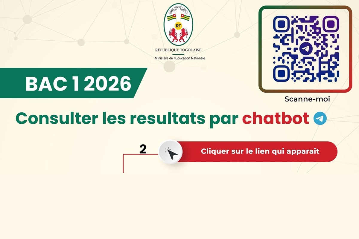Togo proclamation des résultats du BAC 1 ; consultez-les sur Telegram