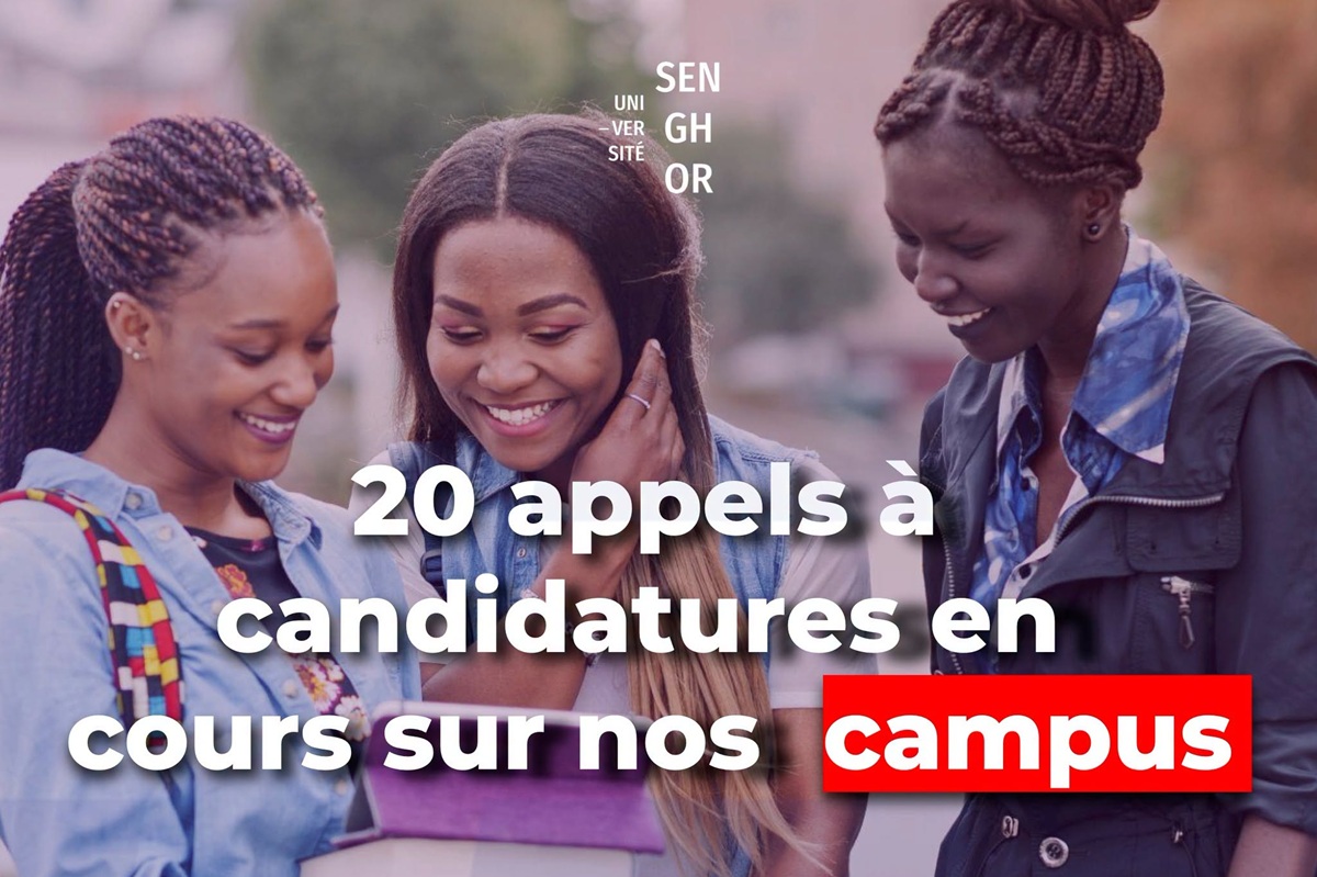 20 appels à candidatures en cours sur les CAMPUS SENGHOR
