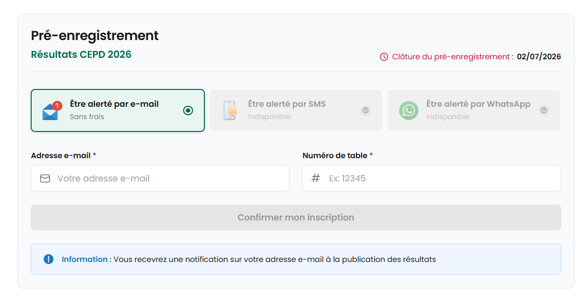 Togo : c’est officiel, les résultats du CEPD 2026 sont disponibles ; vous pouvez les consulter en vous enregistrant d’avance