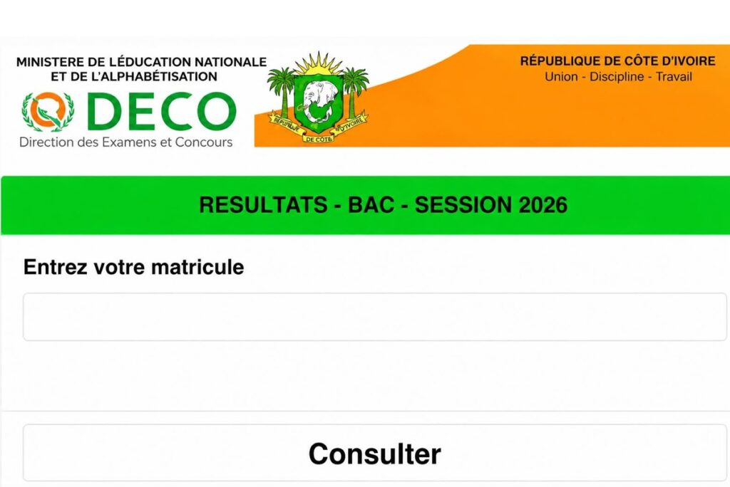 Côte d'Ivoire / BAC 2026 : les résultats disponibles en ligne à partir de 15 h ; voici le lien pour les consulter