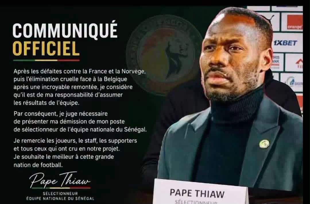 Pape Thiaw Démission