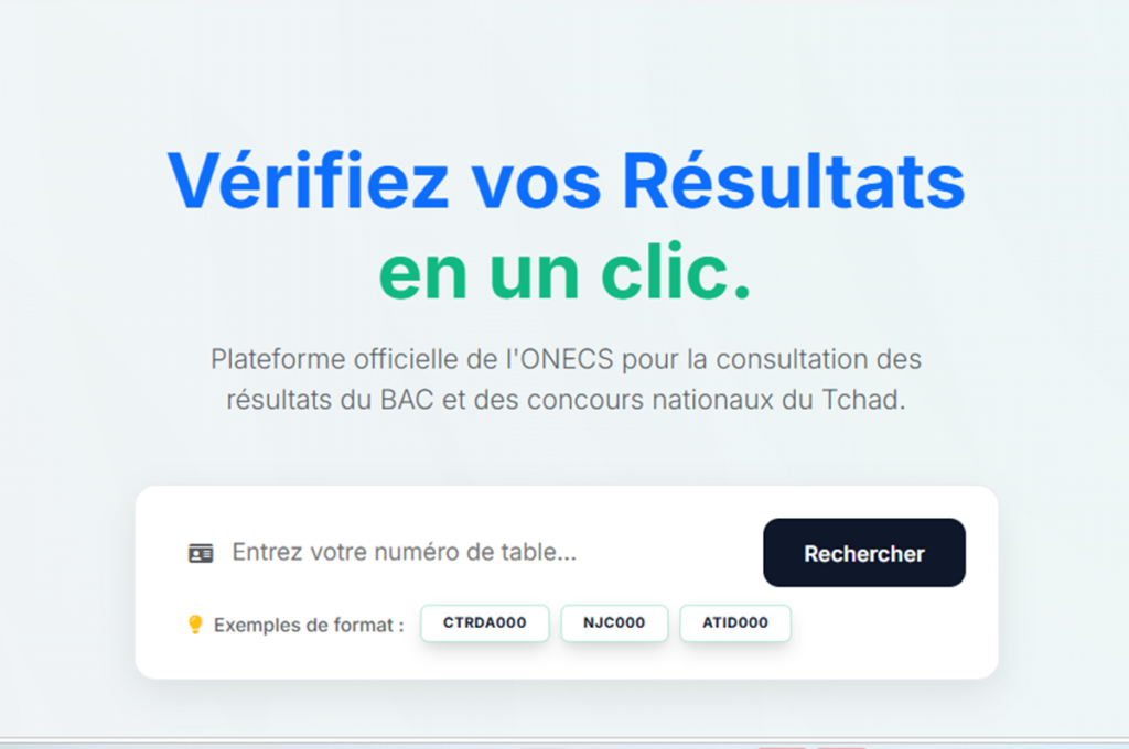 Tchad proclamation imminente des résultats du BAC 2026 ; voici comment les consulter