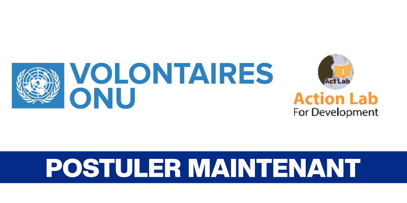 Deux postes de volontaire en télétravail à l'ONU pour l'Action Lab For Development Association - 10 août 2026