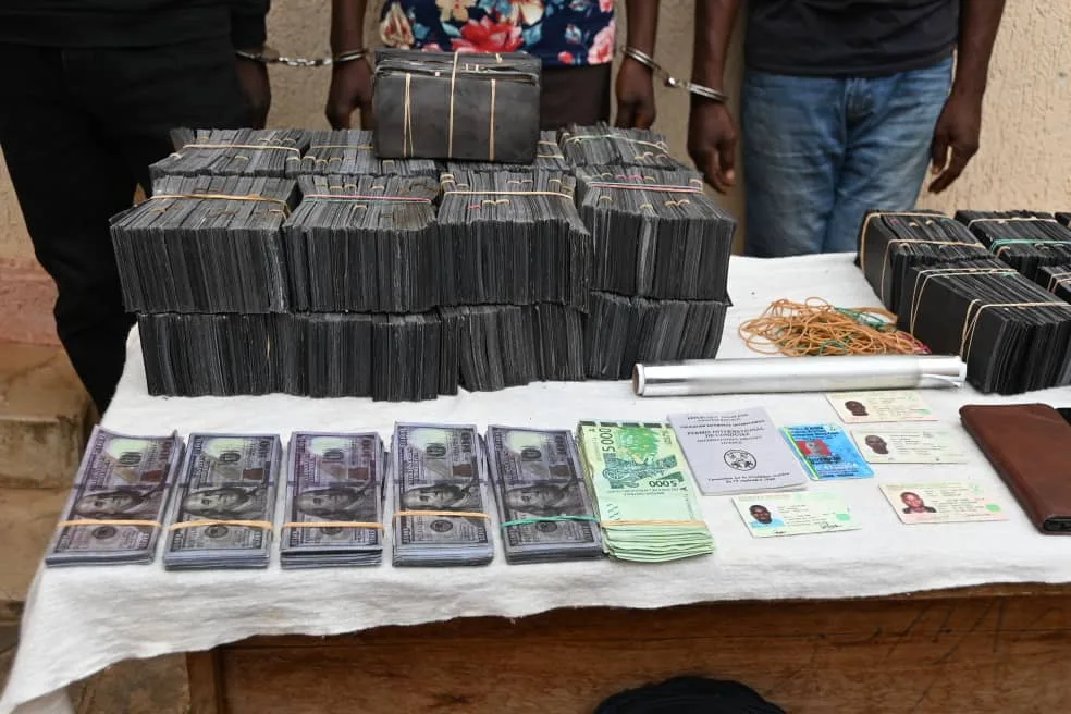 Plus de 500 faux billets de 100 dollars et de 5 000 FCFA découverts chez trois individus par la Gendarmerie togolaise